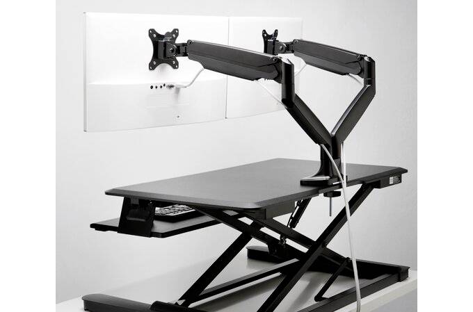 Kensington K59601WW držák na stůl pro monitor 2 Displej: (s) 86,4 cm (34") černá otočný, naklápěcí, nakláněcí-11