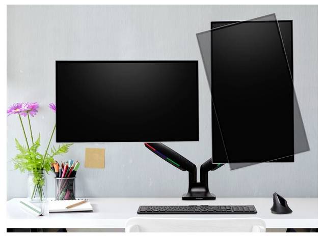Kensington K59601WW držák na stůl pro monitor 2 Displej: (s) 86,4 cm (34") černá otočný, naklápěcí, nakláněcí-5