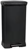 Curver Deco bin metalics 246364 odpadkový koš, 50 l, (š x v x h) 390 x 720 x 290 mm, černá, 1 ks