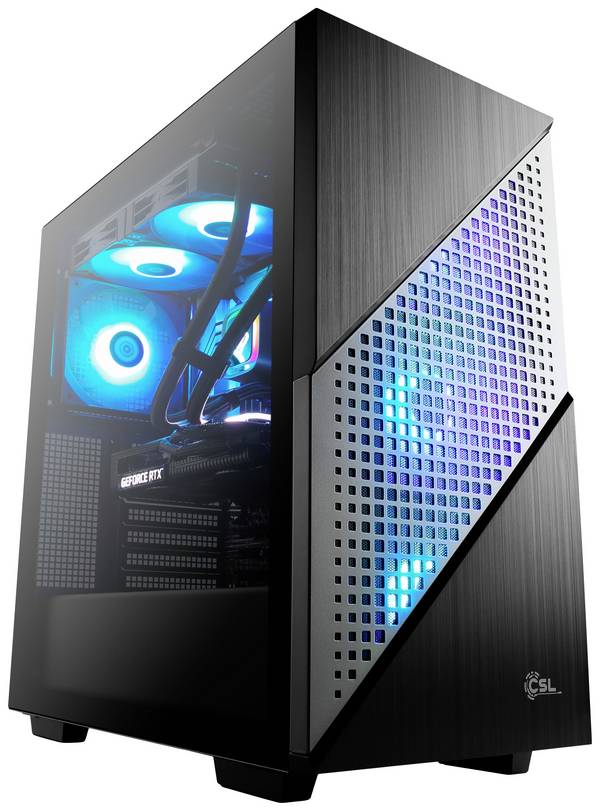 CSL Computer Gaming PC M10100    AMD Ryzen 7 7800X3D 5 GHz 16 GB RAM  1000 GB SSD   Nvidia GeForce RTX™ 4070 12 GB GDDR6X  89020