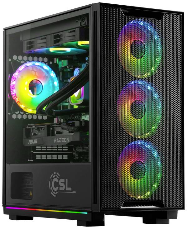 CSL Computer Gaming PC M10530    AMD Ryzen 7 7800X3D 5 GHz 16 GB RAM  1000 GB SSD   AMD Radeon™ RX 7600 8 GB GDDR6  89184