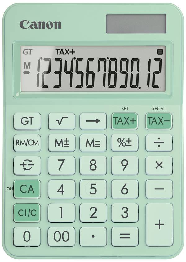 Canon LS-125KB-GR  kapesní kalkulačka, displej (počet míst) 12, na baterii, solární napájení, zelená