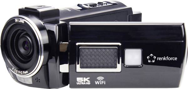 Renkforce RF-DV-200 Kamera 5K 7.6 cm 3 palec 8 Megapixel  černá