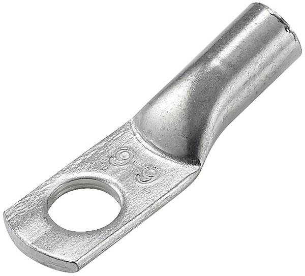 TRU COMPONENTS  TC-12885868    kabelové oko    180 °  M6  6 mm²  Ø otvoru: 6 mm  1 ks