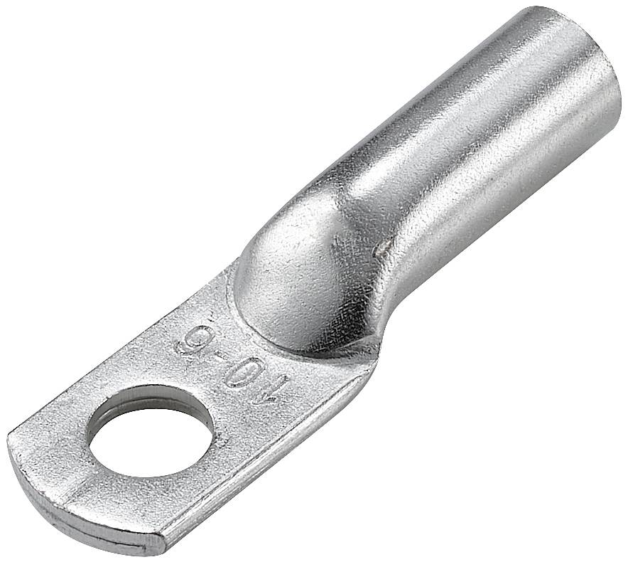 Kovový kabelový oko s otvorem pro připojení kabelu.