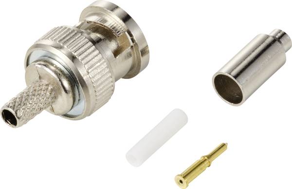 TRU COMPONENTS TC-12885928 BNC konektor zástrčka, rovná 50 Ω 1 ks