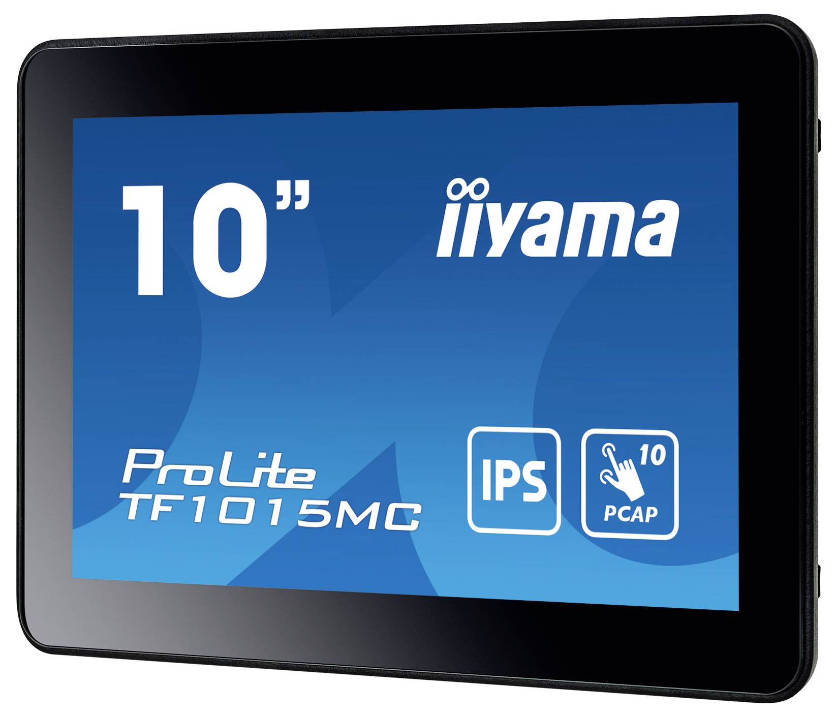 Obrázek 10palcového displeje Iiyama ProLite TF1015MC s technologií IPS a funkcí PCAP dotykového ovládání.