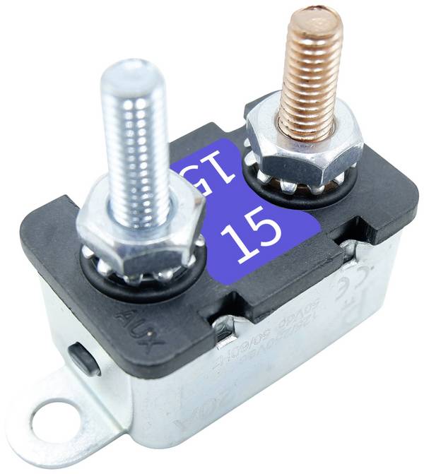 PARTS PTTC001-102-0111C2T315 Jistič, 12 V/DC, 24 V/DC, 50 V/DC, 15 A, 7.5 A, 3.6 A, 1 ks