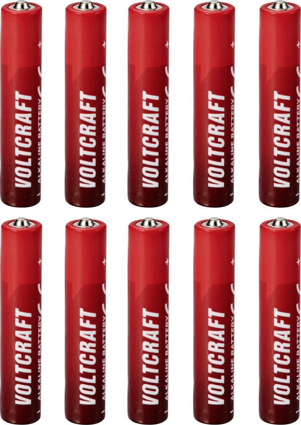 <br>  VOLTCRAFT<br>  VC-16108025<br>  minibaterie (AAAA)<br>  <br>  alkalicko-manganová<br>  1.5 V<br>  500 mAh<br>  10 ks<br>