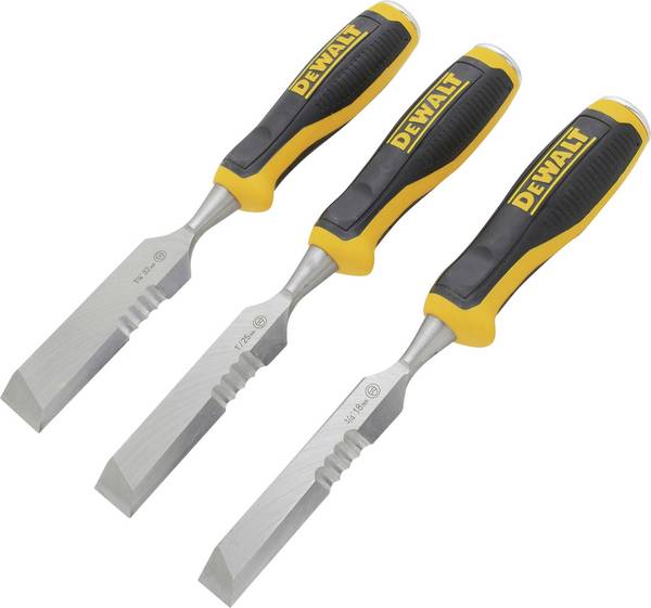 Sada plochých dlát, 3 ks 18, 25, 32 mm DEWALT DWHT0-16148
