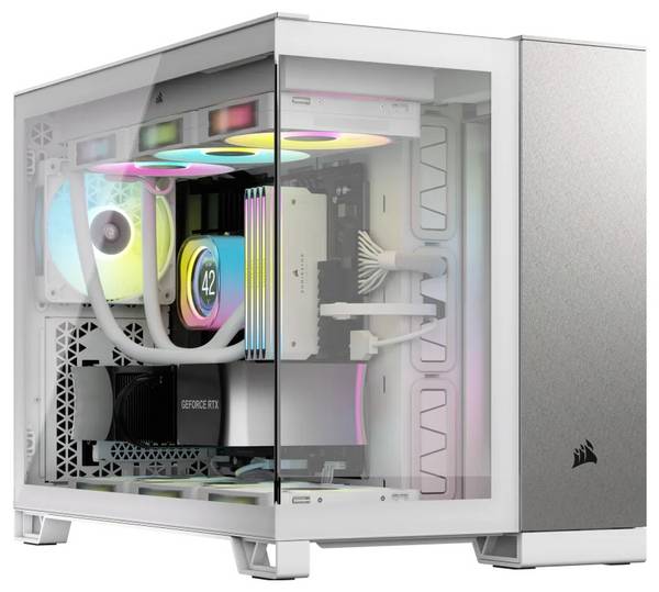 Corsair CC-9011289-WW midi tower PC skříň  šedá, bílá