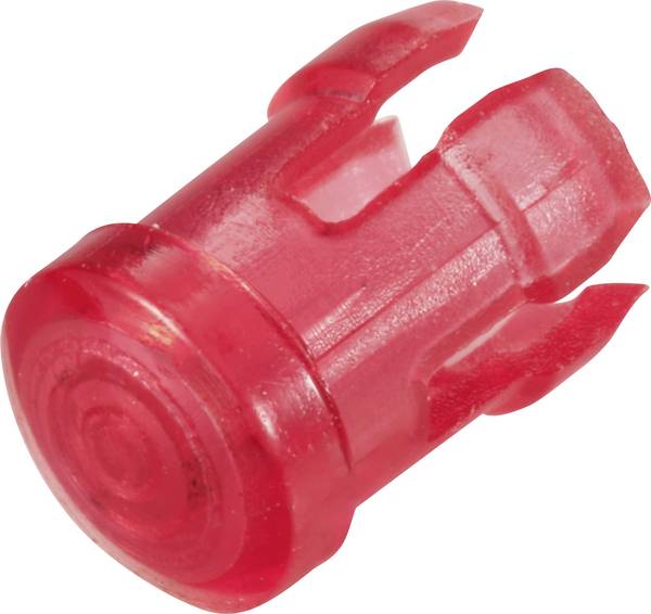 TRU COMPONENTS TC-13030644 krytka světla červená, transparentní  Vhodný pro (LED) LED 3 mm