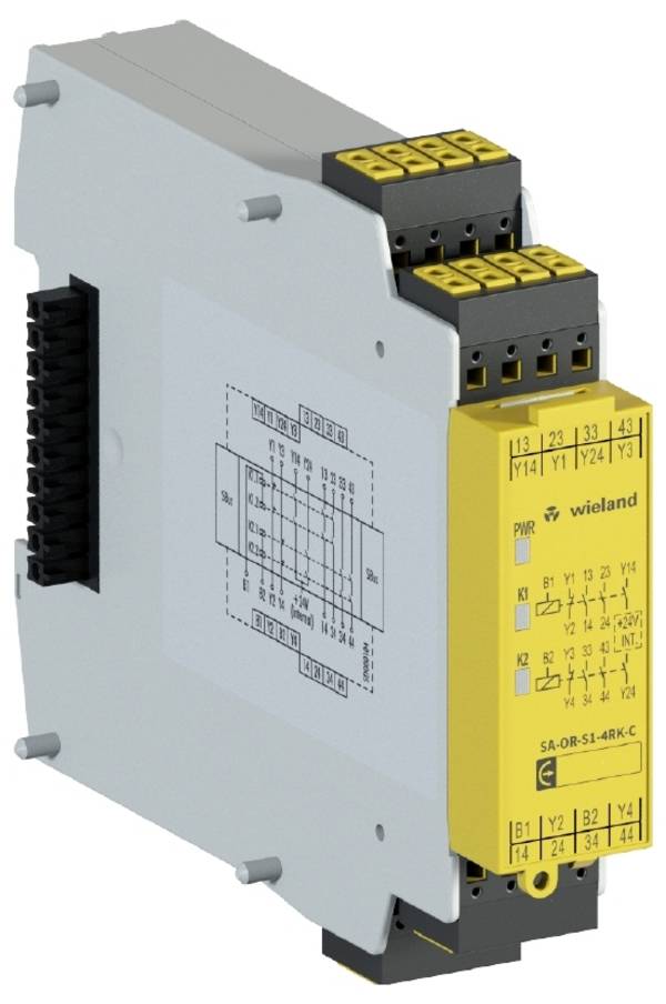 Wieland Electric R1.180.0430.0 SA-OR-S1-4RK-C DC 24V I/O modul pružinová svorka