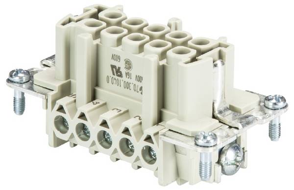 Wieland Electric 70.300.1040.0 konektorová vložka, zásuvka  Počet kontaktů 10 10 ks