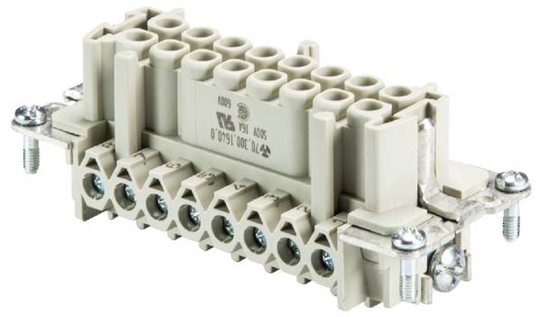 Wieland Electric 70.301.1640.0 konektorová vložka, zásuvka  Počet kontaktů 16 10 ks