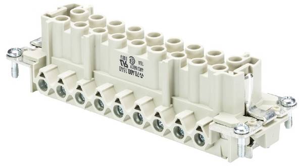 Wieland Electric 70.400.1640.0 konektorová vložka, zásuvka  Počet kontaktů 16 10 ks