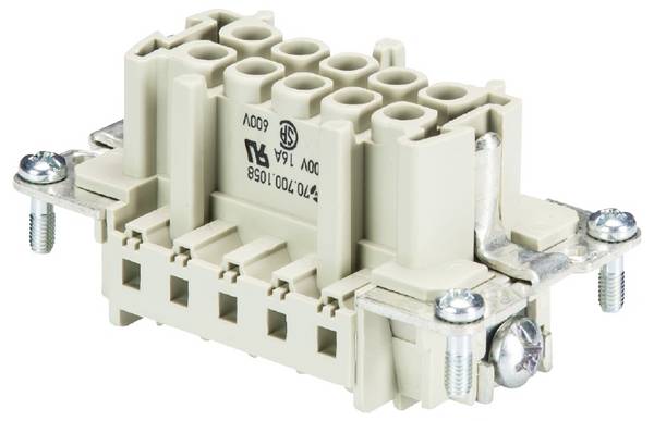 Wieland Electric 70.700.1058.0 konektorová vložka, zásuvka  Počet kontaktů 10 10 ks