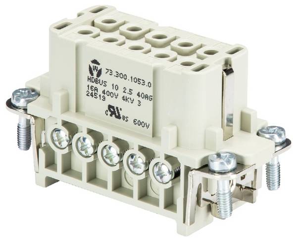 Wieland Electric 73.300.1053.0 konektorová vložka, zásuvka  Počet kontaktů 10 10 ks