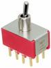 C & K Switches 7401K12ZGE Toggle Switch 7000 Series 120 V/AC, 28 V/DC 5 A 4x zap/zap 1 ks Bulk