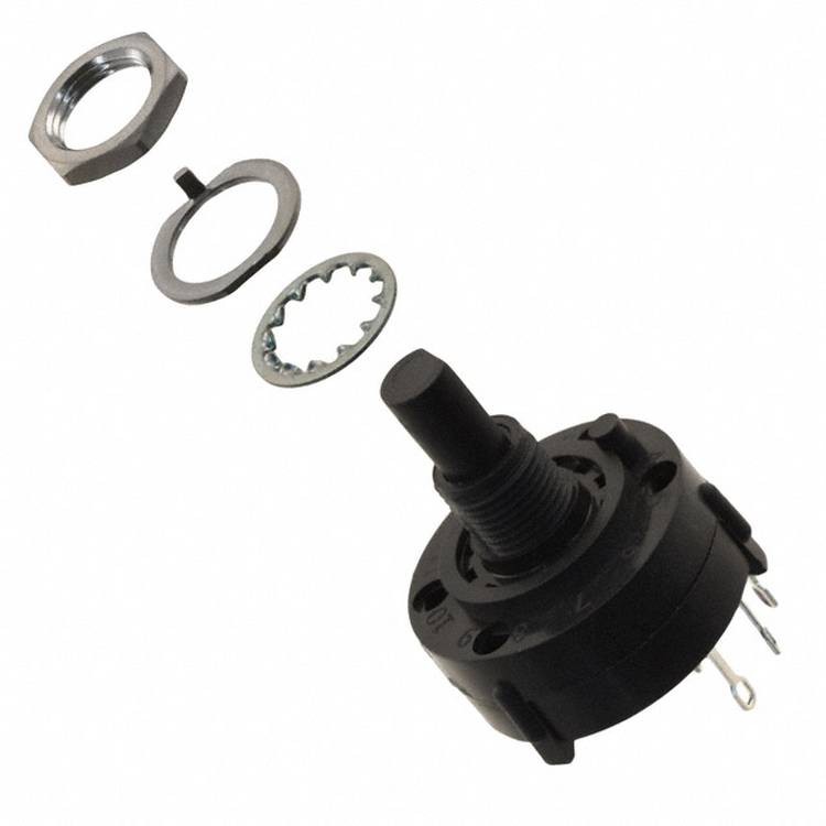 C & K Switches A10303RNZQ Rotary-Switch A Series otočný spínač 125 V/AC, 125 V/DC 2.5 A Počet pozic přepínače 3 1 ks-0