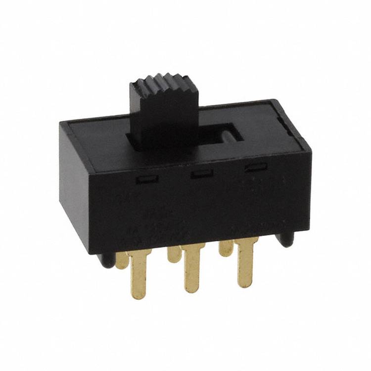 C & K Switches L202011MS02G Slide Switch LP Series posuvný přepínač 125 V/AC, 28 V/DC 4 A 2x zap/zap 1 ks Bulk-0