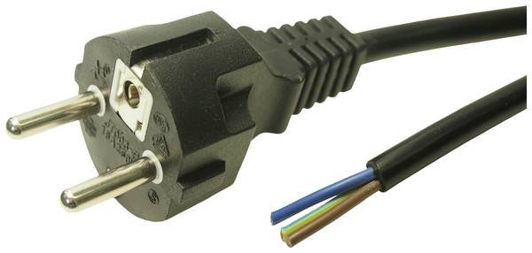 Cliff FCR72036 napájecí síťový kabel  černá 2.5 m