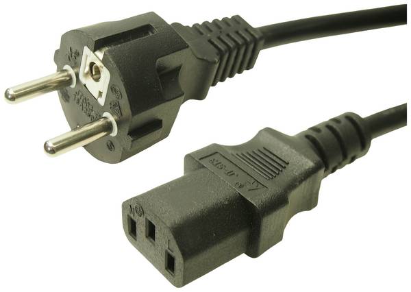 Cliff FCR72038 napájecí síťový kabel  černá 2.5 m