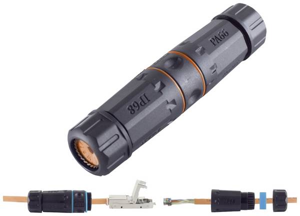 BKL Electronic 10121207 LSA spojka, CAT Cat 6a, IP68, venkovní   černá Množství: 1 ks