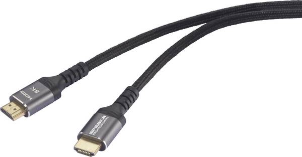 SpeaKa Professional HDMI kabel Zástrčka HDMI-A, Zástrčka HDMI-A 5.00 m černá SP-13138300 8K UHD HDMI kabel