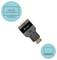 Černý adaptér s HDMI a VGA vstupy, vhodný pro připojení monitoru a notebooku s plným HD rozlišením.