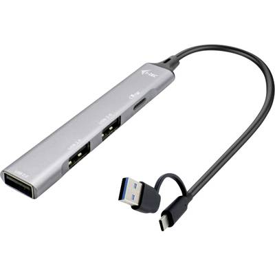 USB-C hub se dvěma USB 3.0 porty, jedním USB 2.0 portem, jedním USB-C portem a HDMI portem. Ideální pro rozšíření možností notebooku.