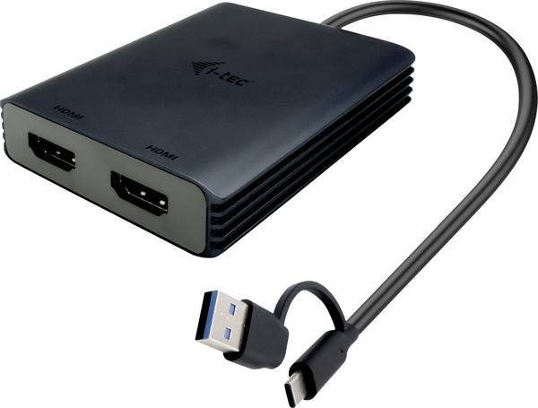 i-tec USB adaptér [1x USB-C®, USB A - 2x HDMI®] I-TEC USB-A/USB-C Dual 4K HDMI VideoAda. 0.27 m