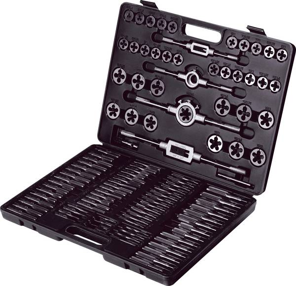 TOOLCRAFT TO-9913164  sada závitníků   metrický M2, M3, M4, M5, M6, M7, M8, M9, M10, M11, M12, M14, M16, M18   DIN 2181 Kalená legovaná ocel, wolfram-ocel  1 sada