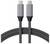 Dvojitě opletený pletený USB-C kabel od Satechi, šedé provedení, obratně navržený pro rychlé nabíjení a přenos dat.