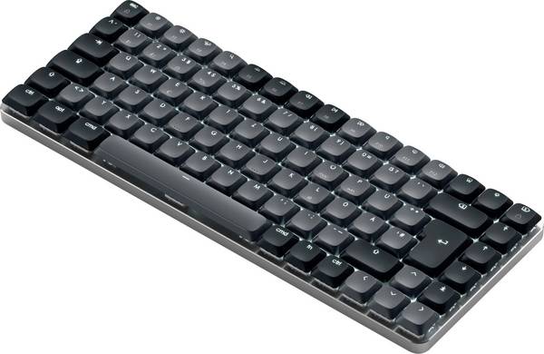 Satechi SM1 Slim Bluetooth® klávesnice německá, QWERTZ šedá