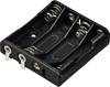 TRU COMPONENTS TC-13220584 bateriový držák 4x AAA pájený konektor (d x š x v) 52 x 49 x 13 mm