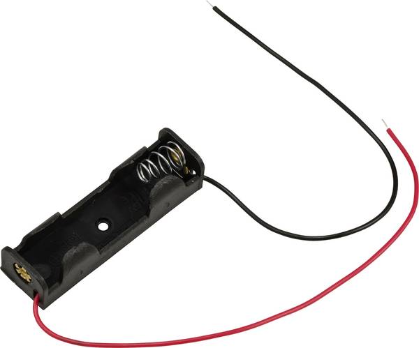 TRU COMPONENTS TC-13220604 bateriový držák 1x AA kabel (d x š x v) 58.9 x 17 x 14.2 mm
