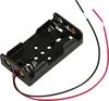 TRU COMPONENTS TC-13220616 bateriový držák 2x AA kabel (d x š x v) 60 x 33 x 14.6 mm