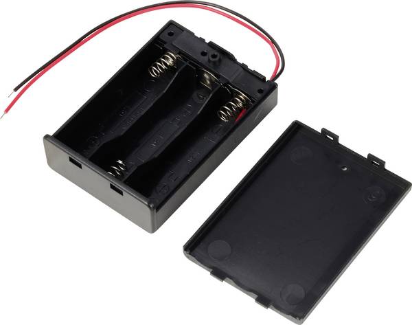 TRU COMPONENTS TC-13220628 bateriový držák 3x AA kabel (d x š x v) 70 x 49 x 19 mm