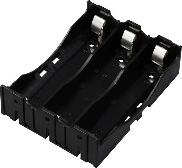 TRU COMPONENTS TC-13220712 bateriový držák 3x 18650 póly kontaktu  (d x š x v) 78 x 60 x 21 mm