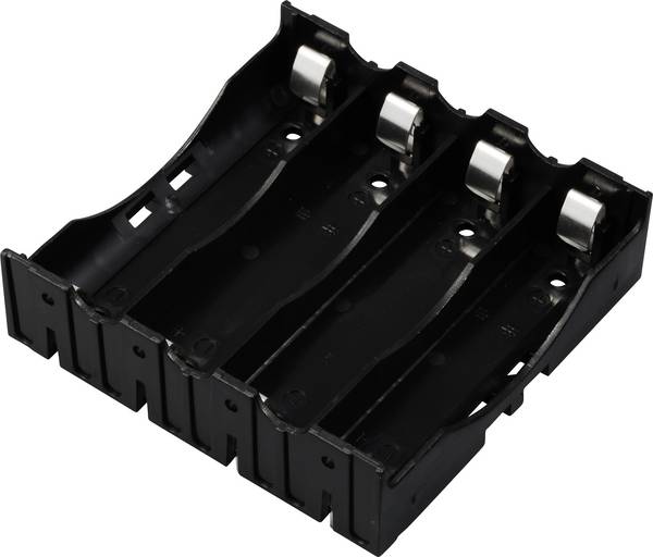 TRU COMPONENTS TC-13220720 bateriový držák 4x 18650 póly kontaktu  (d x š x v) 78 x 79 x 21 mm