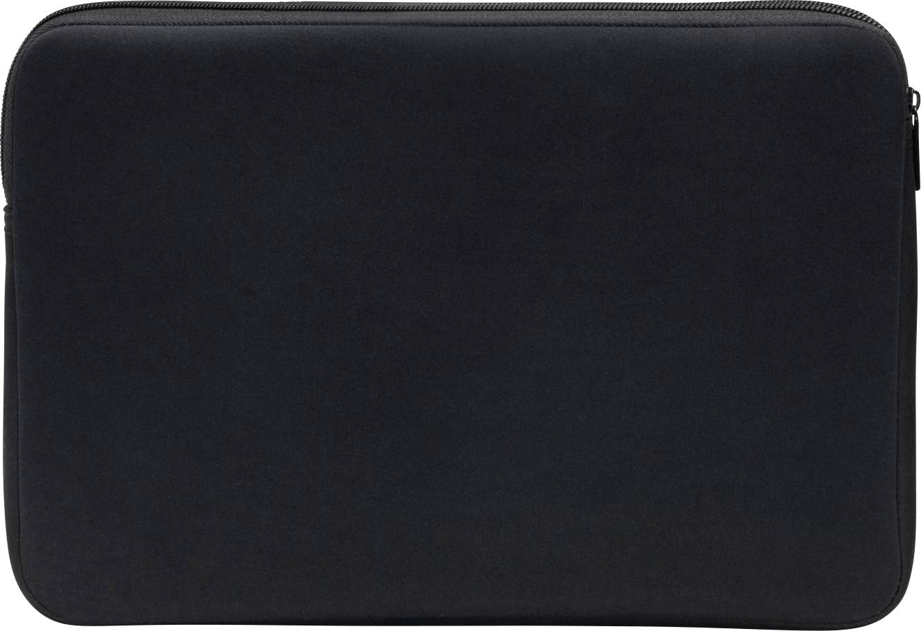 Černý obal na notebook se zipem, jednoduché designové provedení, vhodný pro ochranu notebooku nebo tabletu.