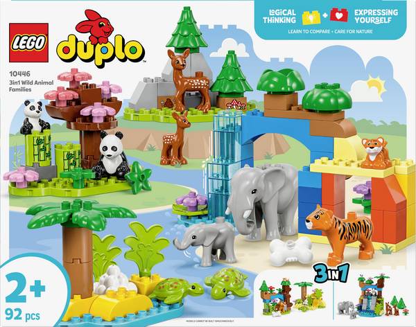 10446 LEGO® DUPLO® Sada 3 v 1 pro divoce žijící zvířata