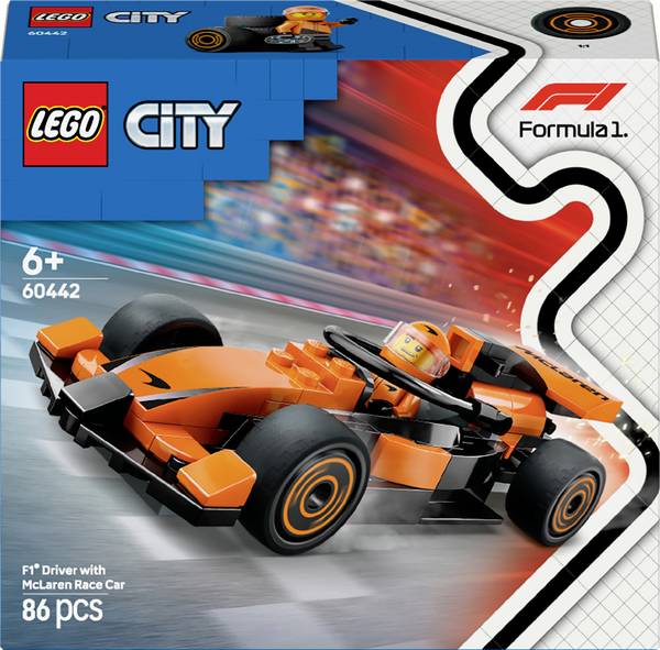 60442 LEGO® CITY F1® závodní řidič s McLaren závodním autem
