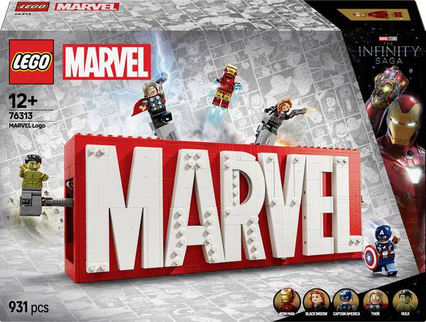 76313 LEGO® MARVEL SUPER HEROES MARVEL logo a miniaturní figurky