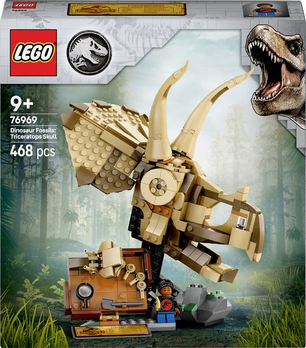 76969 LEGO® JURASSIC WORLD™ Dinosauři: Lebka triceratops
