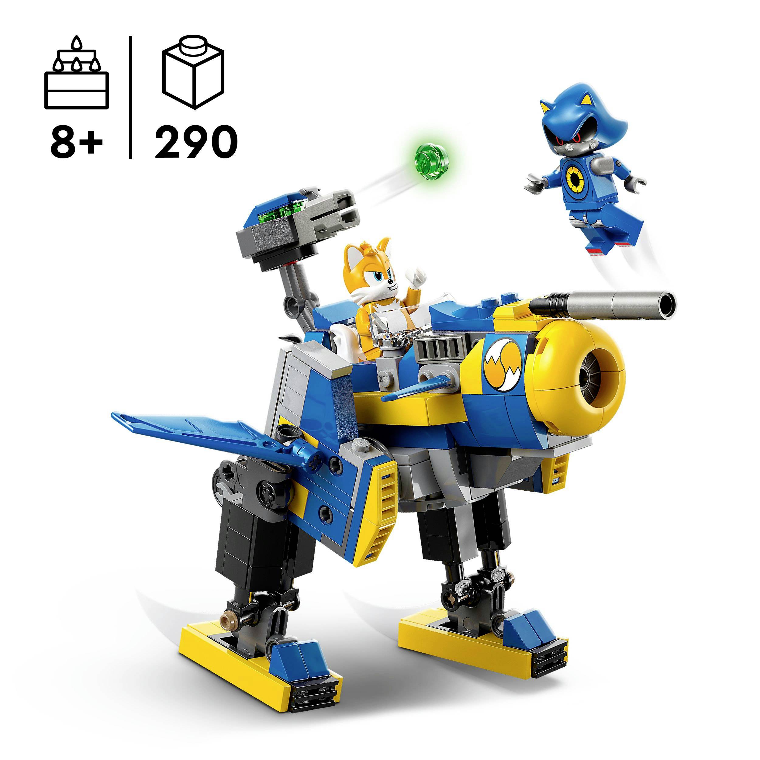 LEGO sada pro děti od 8 let, skládající se z 290 dílků. Robotická figurka se dvěma hracími figurkami a příslušenstvím.