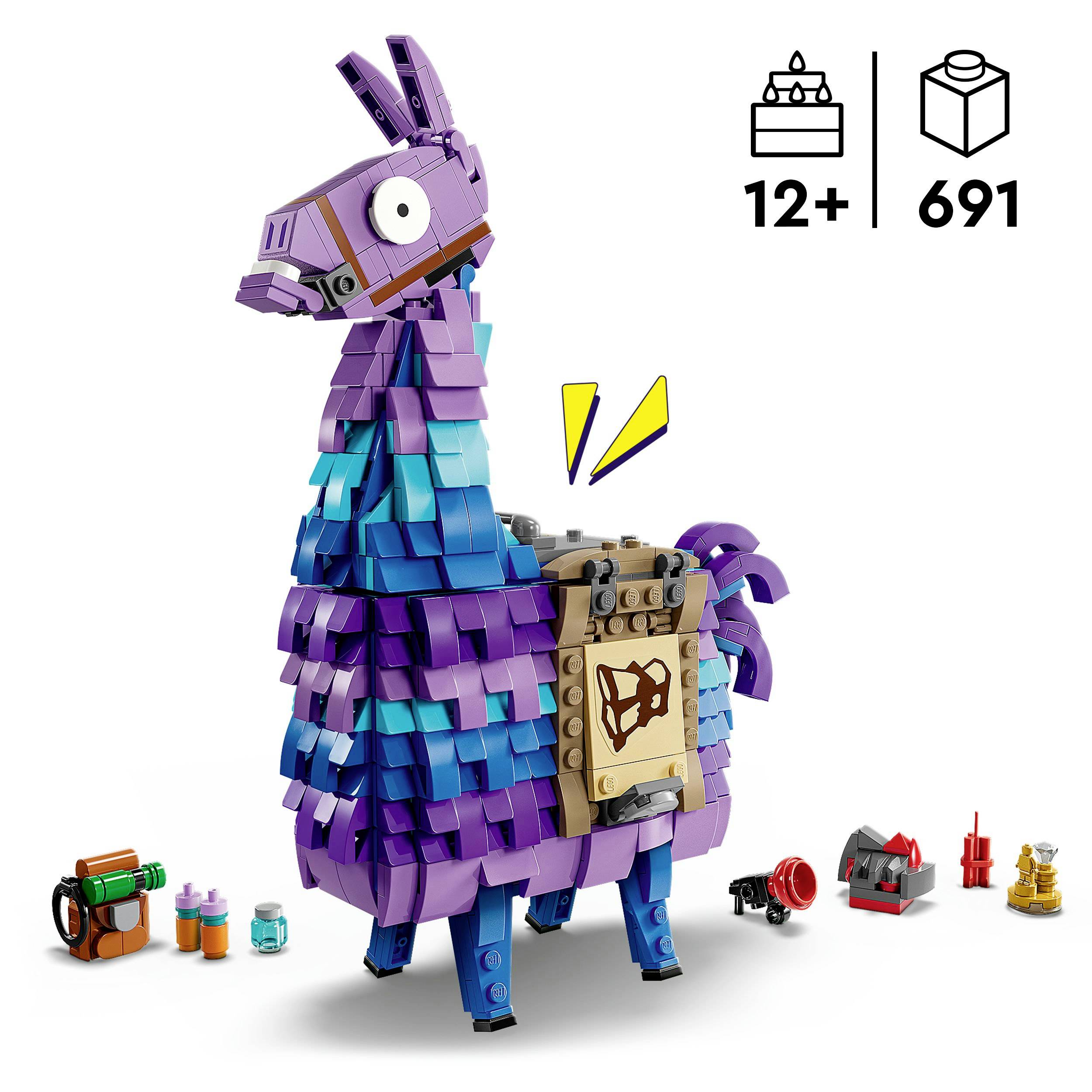 Sada Lego barevné lamapinaty, doporučeno pro děti od 12 let, 691 dílků. Obsahuje barevné stavební kostky a malé doplňky.
