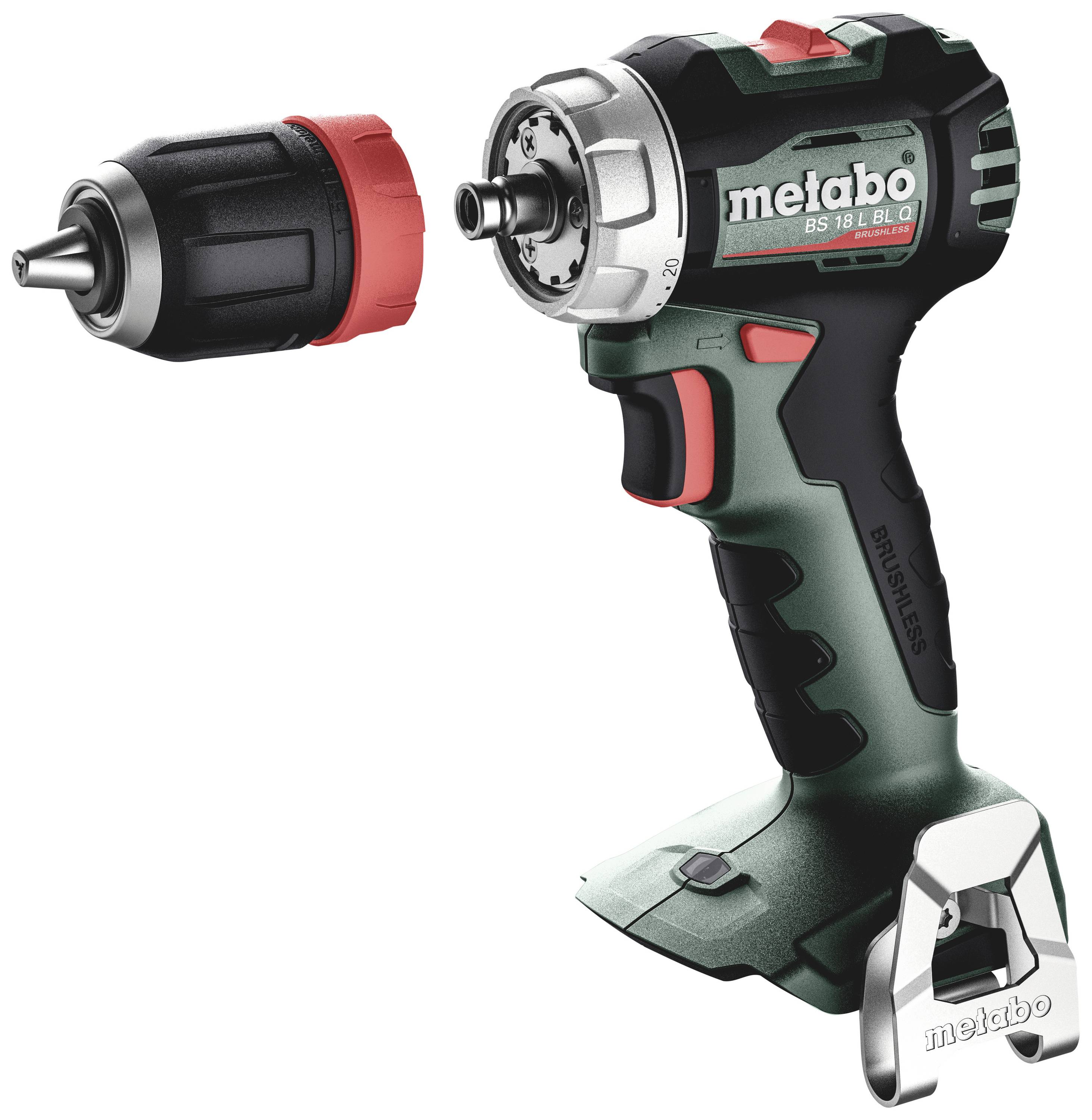 Aku šroubovák Metabo BS 18 L BL Q s vyjmutým sklíčidlem, kompaktní provedení, ergonomický tvar rukojeti pro přesné práce.