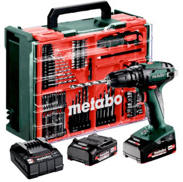 Metabo SB 18 Set, 602245710 aku rázový utahovák, 48 Nm, 18 V, LiHD , bezkartáčové, kufřík, vč. 2x aku, vč. nabíječky, vč. příslušenství